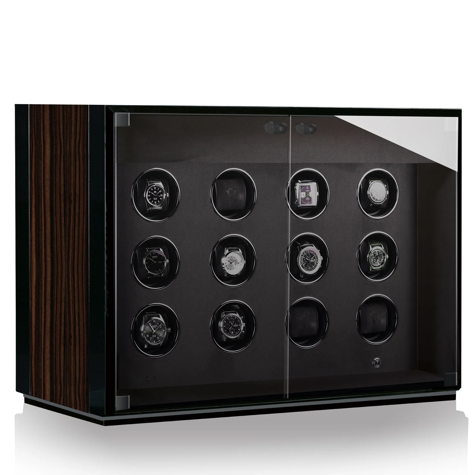 Chronovision Watch Winder Ambiance XII Ebony Silk Black Silk - Image 3