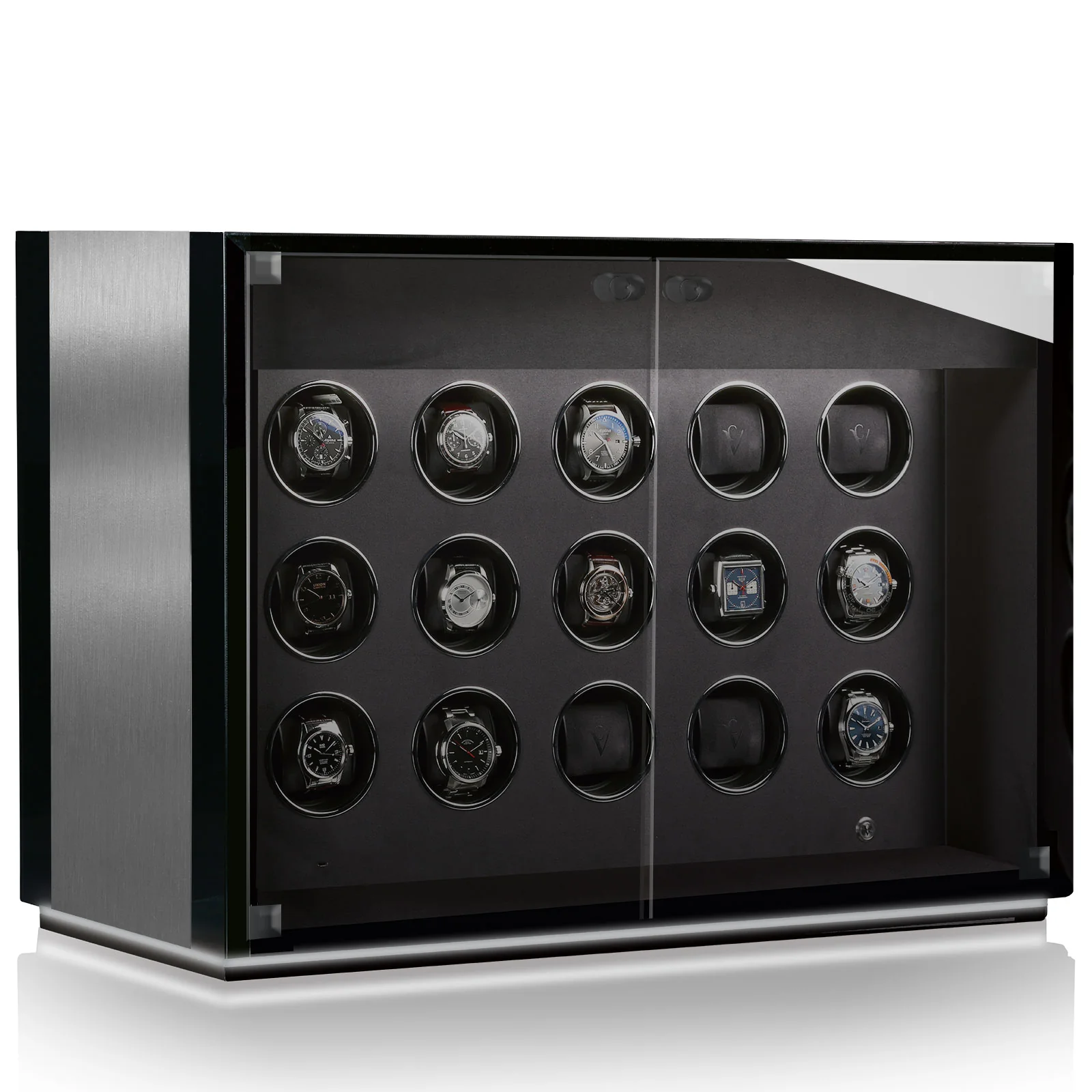 Chronovision Watch Winder Ambiance XV Alu Black Silk - Image 2