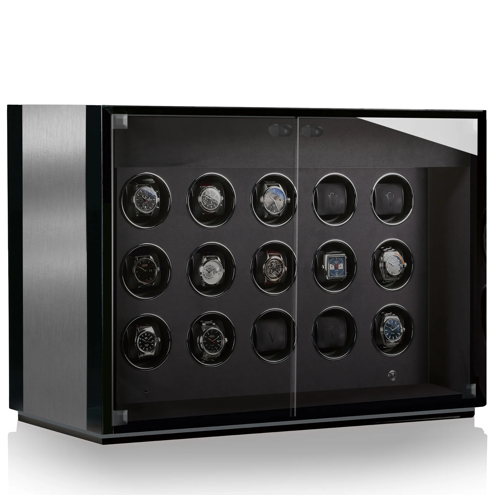 Chronovision Watch Winder Ambiance XV Alu Black Silk - Image 3