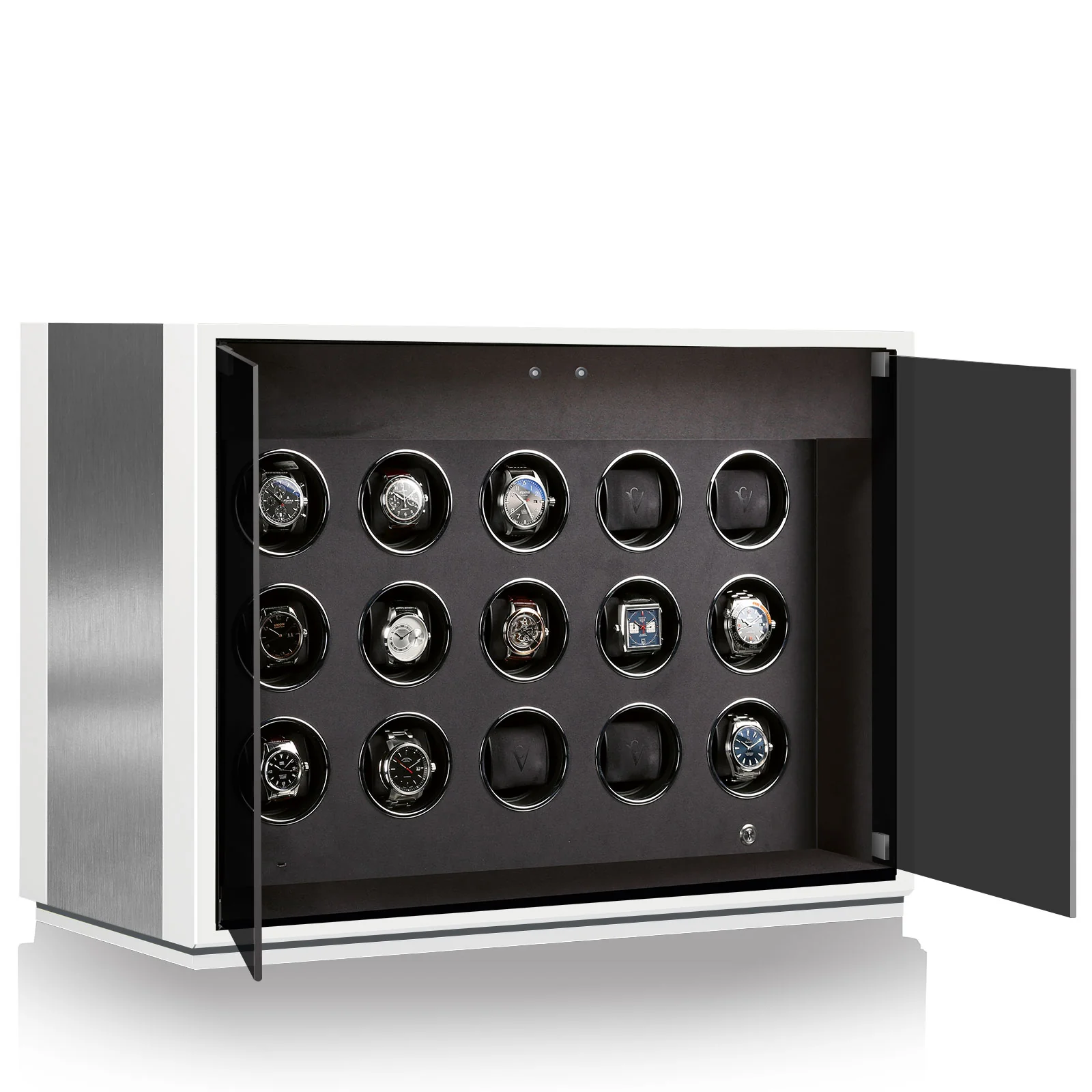 Chronovision Watch Winder Ambiance XV Alu White Silk