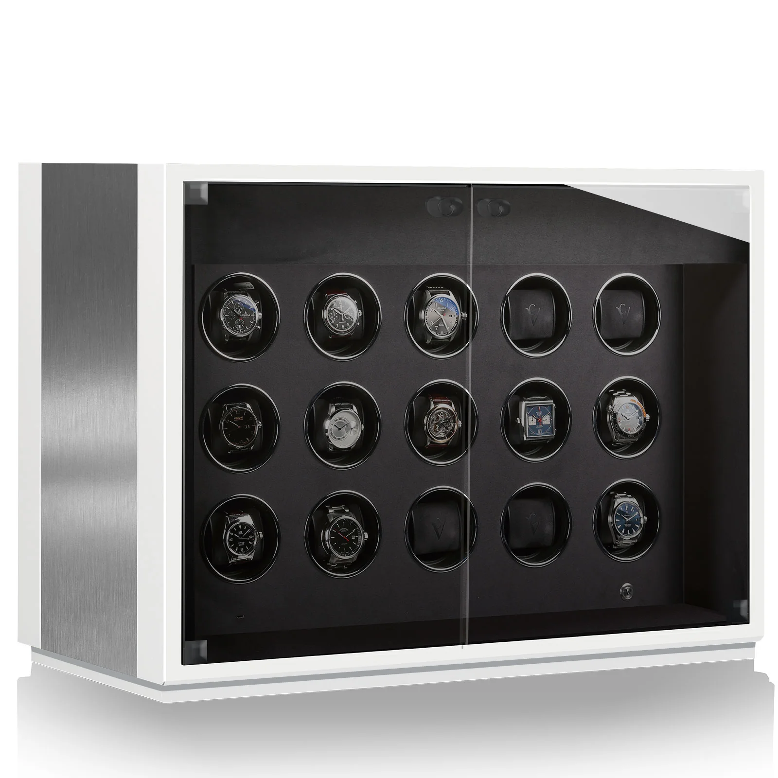 Chronovision Watch Winder Ambiance XV Alu White Silk - Image 3