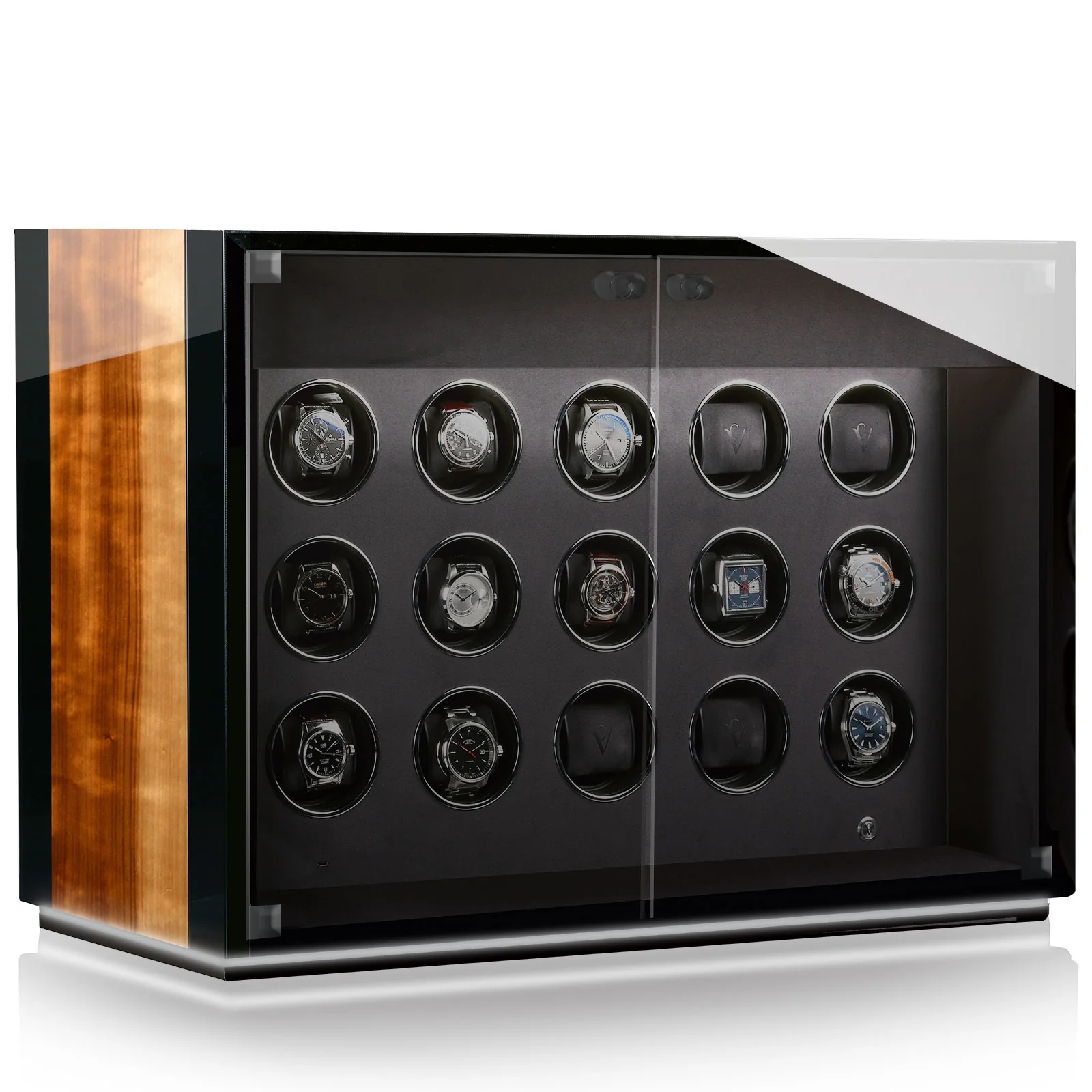 Chronovision Watch Winder Ambiance XV Aurosso High Gloss Black High Gloss - Image 2