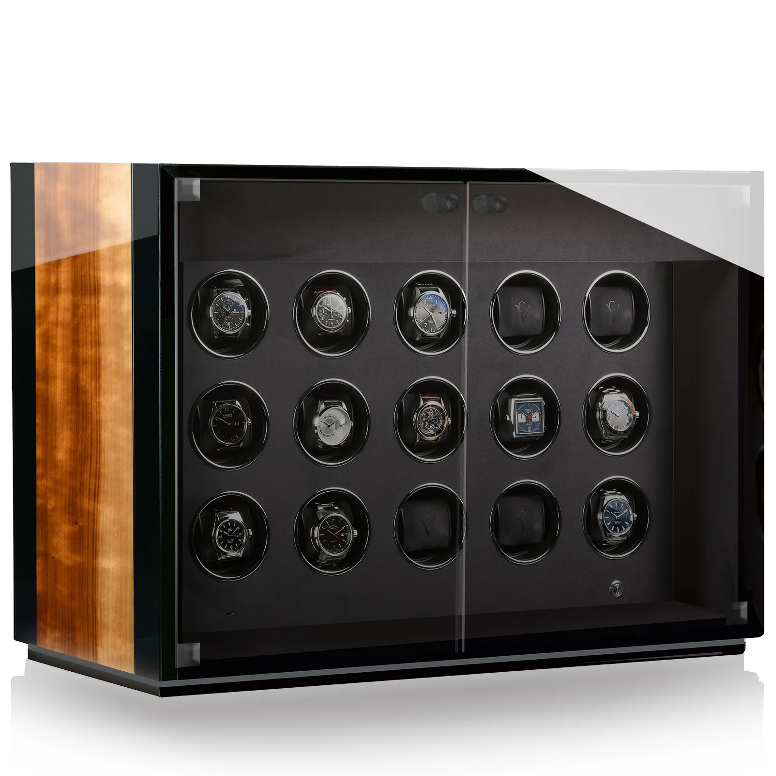 Chronovision Watch Winder Ambiance XV Aurosso High Gloss Black High Gloss - Image 3