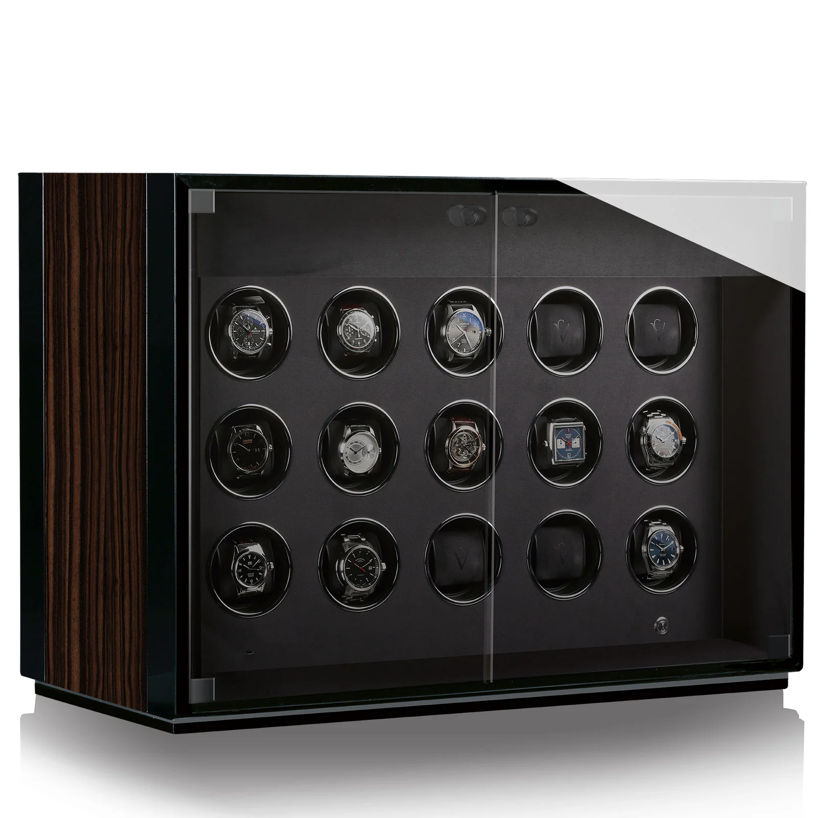 Chronovision Watch Winder Ambiance XV Ebony Silk Black Silk - Image 3
