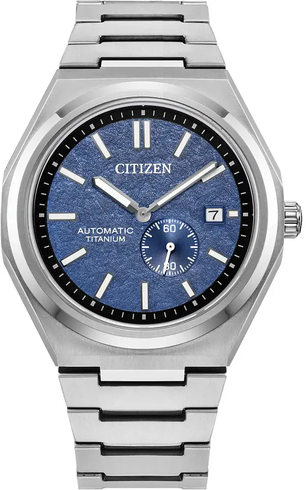Citizen Super Titanium Zenshin Automatic Textured Blue Watch