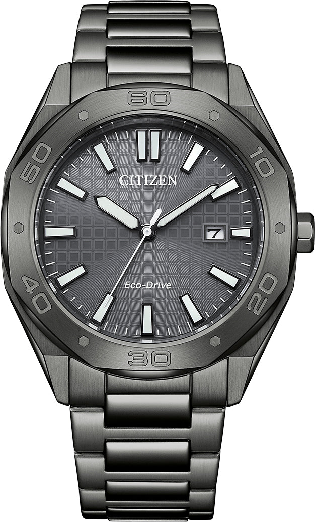 Citizen Eco Drive Sport Gunmetal Grey PVD Watch