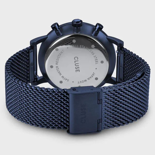 Cluse Aravis Chrono Mesh Full Blue Mens - Image 3