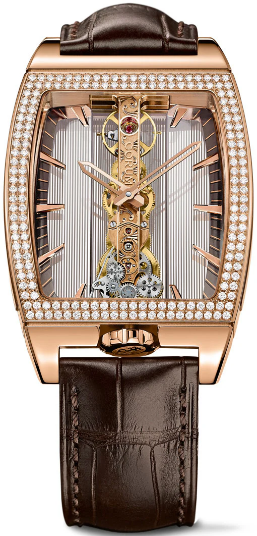 Corum Watch Goldem Bridge Classic Rose Gold Diamonds