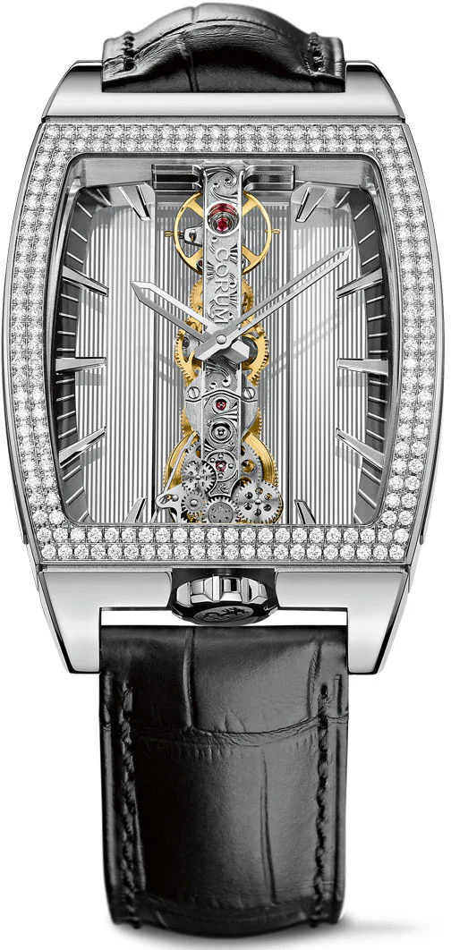 Corum Watch Goldem Bridge Classic White Gold Diamonds