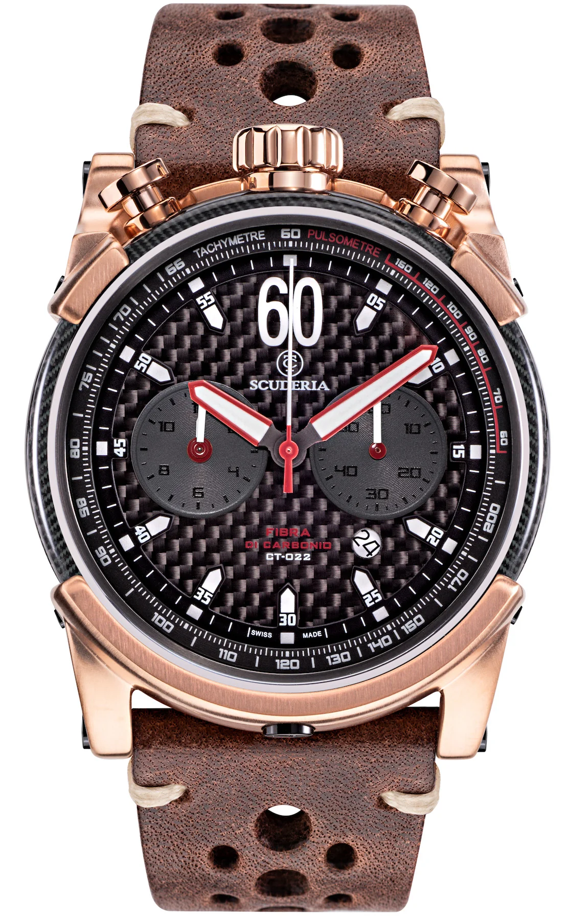 CT Scuderia Watch Bullet Head Carbon Fiber