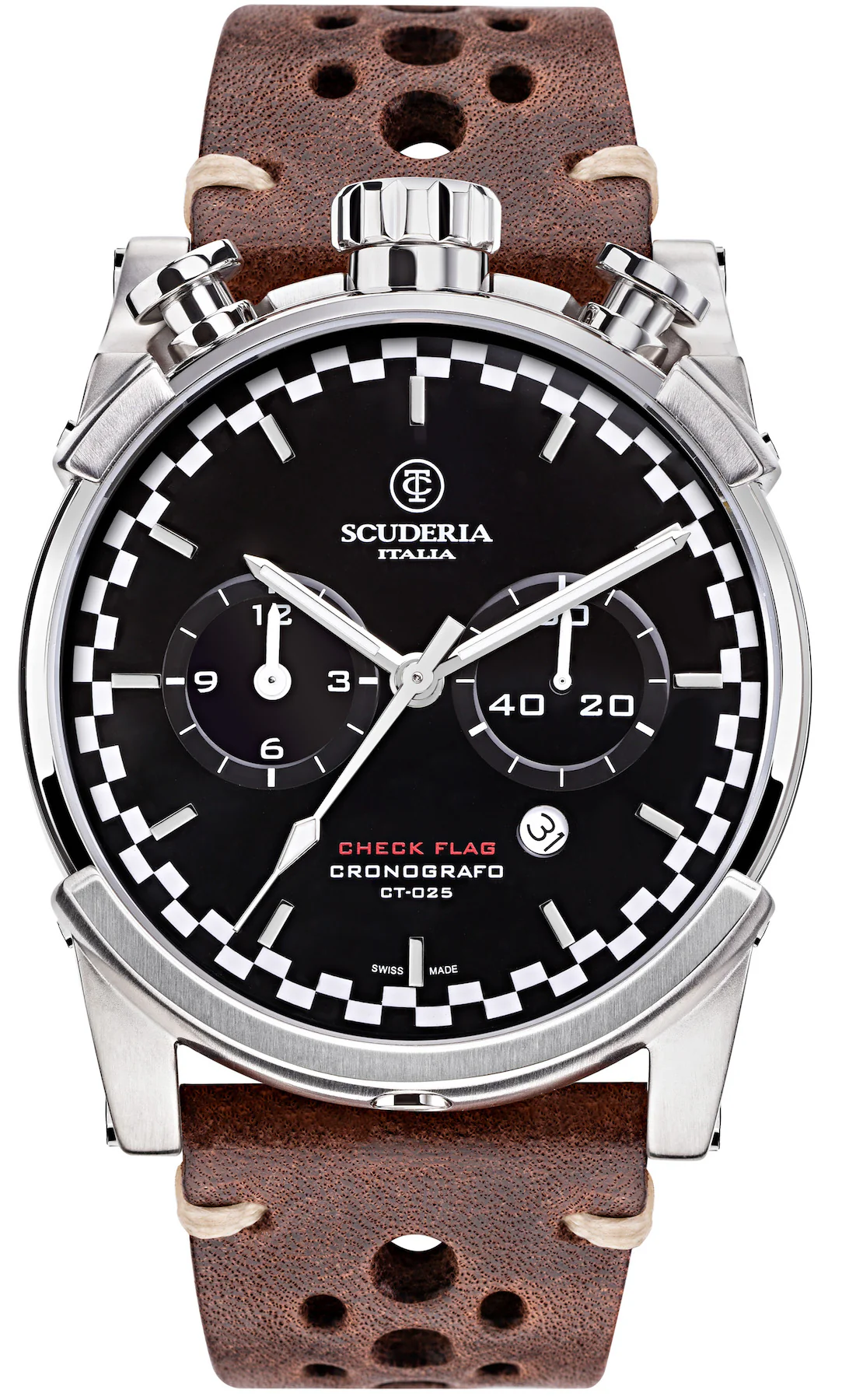 CT Scuderia Watch Bullet Head Check Flag