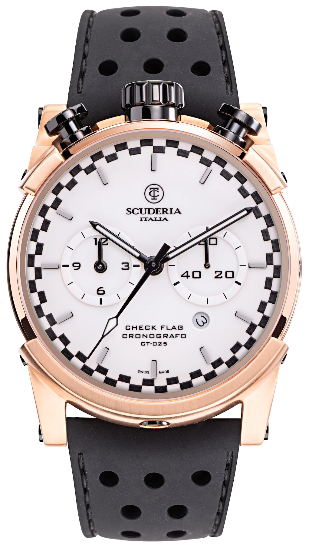 CT Scuderia Watch Bullet Head Check Flag