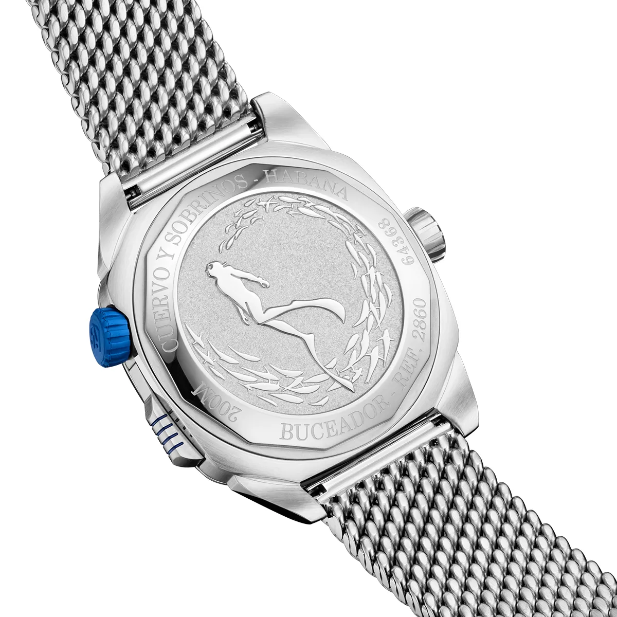 Cuervo y Sobrinos Buceador Caribe Bracelet Watch - Image 3