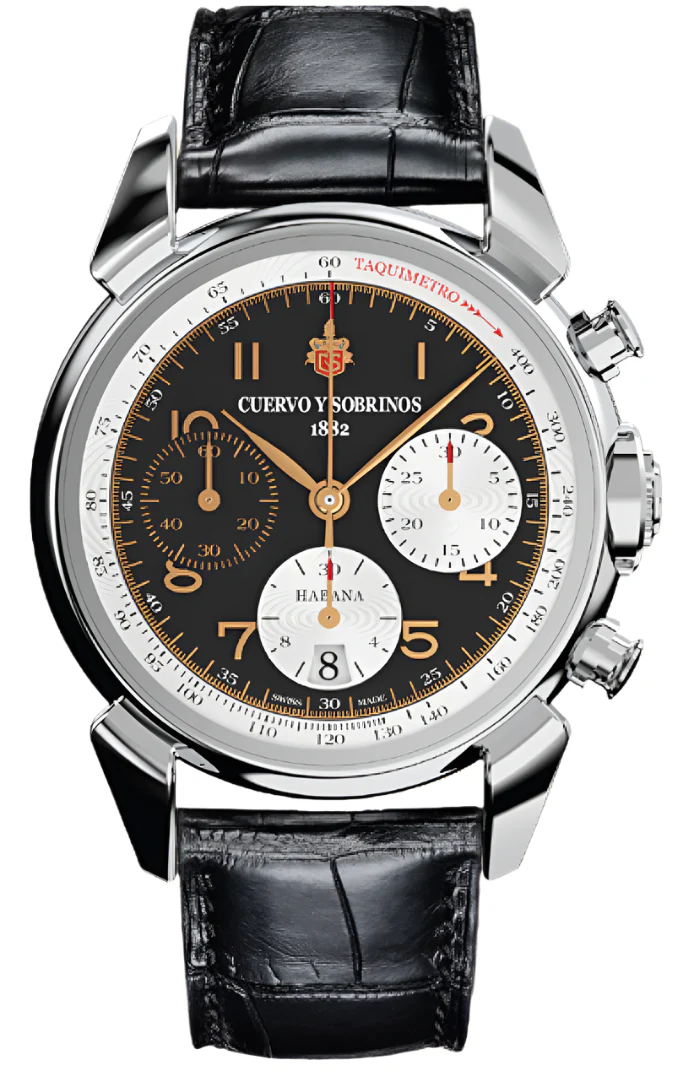 Cuervo y Sobrinos Chronograph Heritage Watch