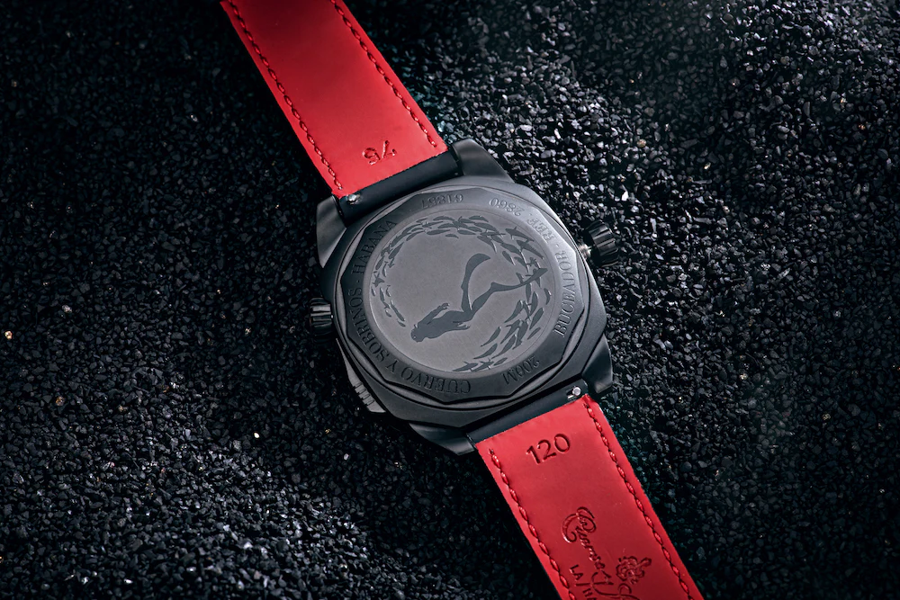 Cuervo y Sobrinos Buceador Caribe Divers Black Coral Watch - Image 10