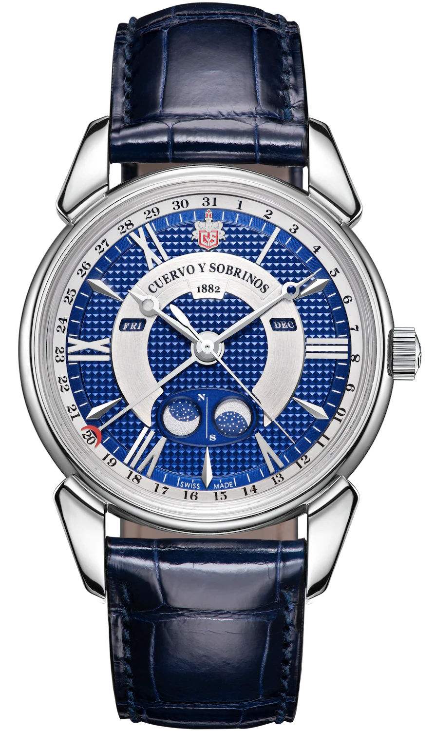 Cuervo y Sobrinos Watch Historiador Doble Luna