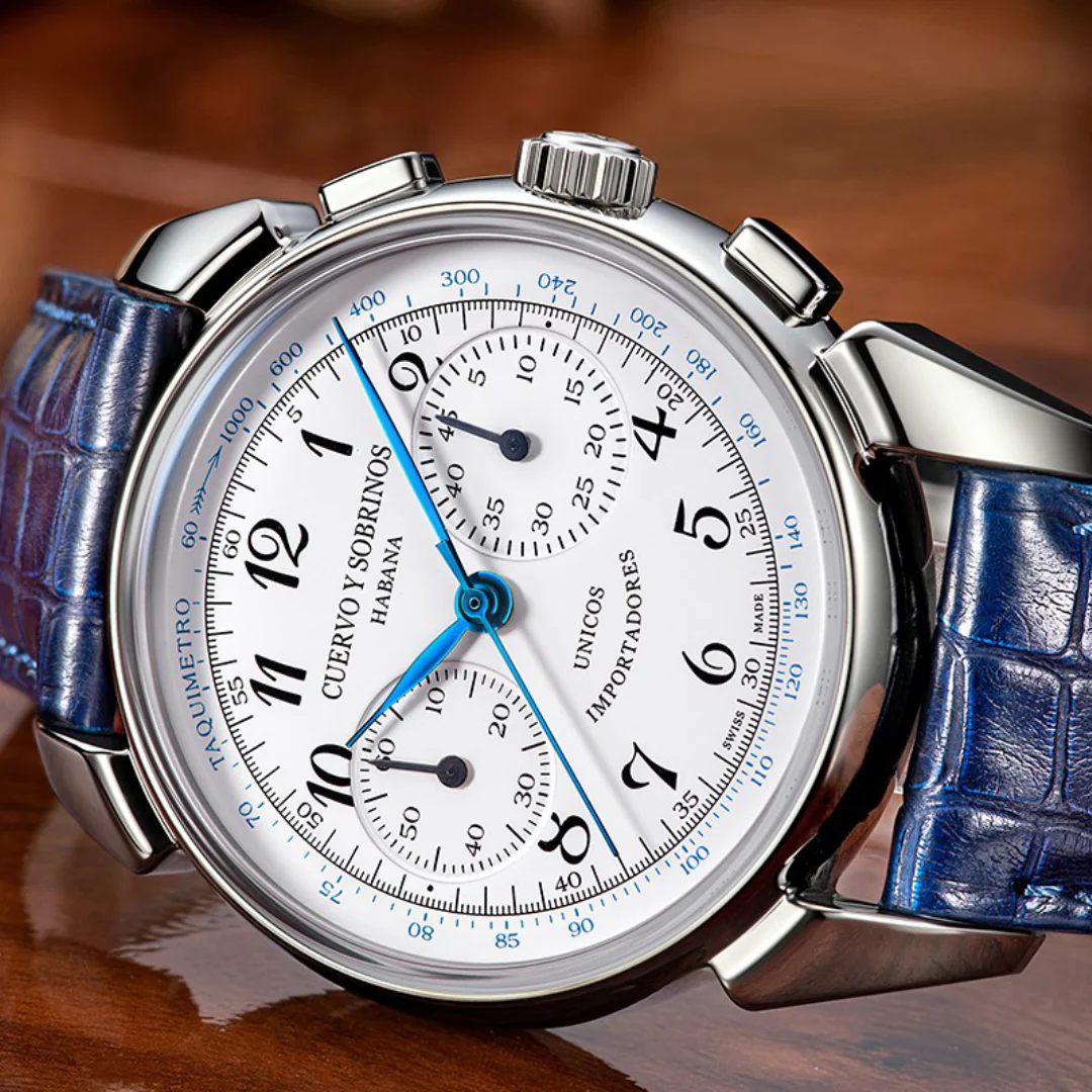 Cuervo y Sobrinos Watch Historiador Landeron Limited Edition D - Image 6