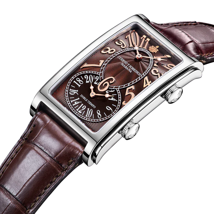 Cuervo y Sobrinos Prominente Doble Tiempo Watch - Image 3
