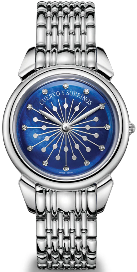 Cuervo y Sobrinos Watch Senora Sol Y Estrellas