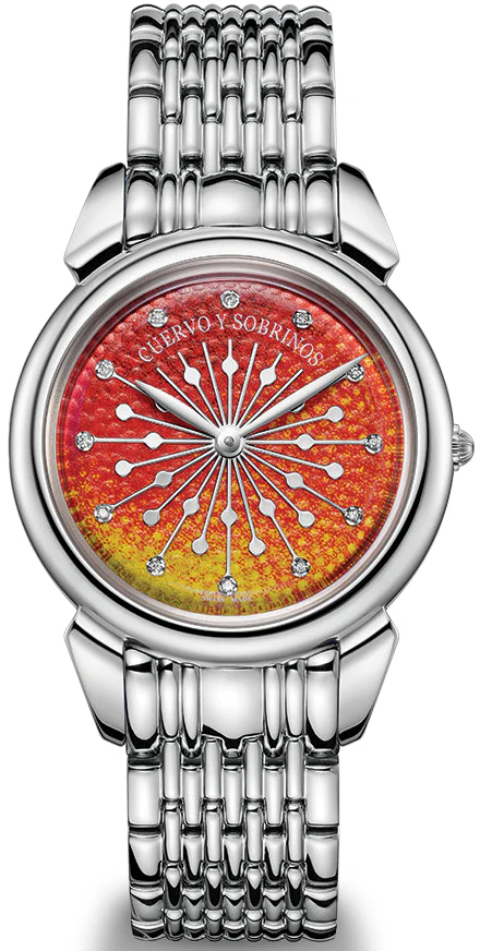 Cuervo y Sobrinos Watch Senora Sol Y Estrellas