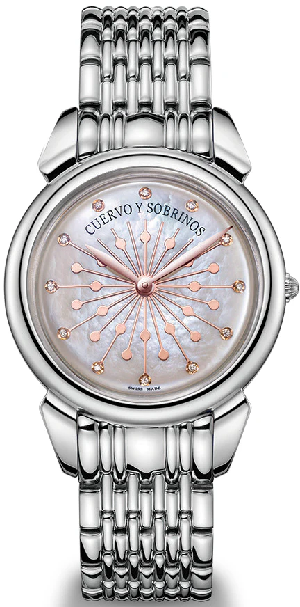 Cuervo y Sobrinos Watch Senora Sol Y Estrellas