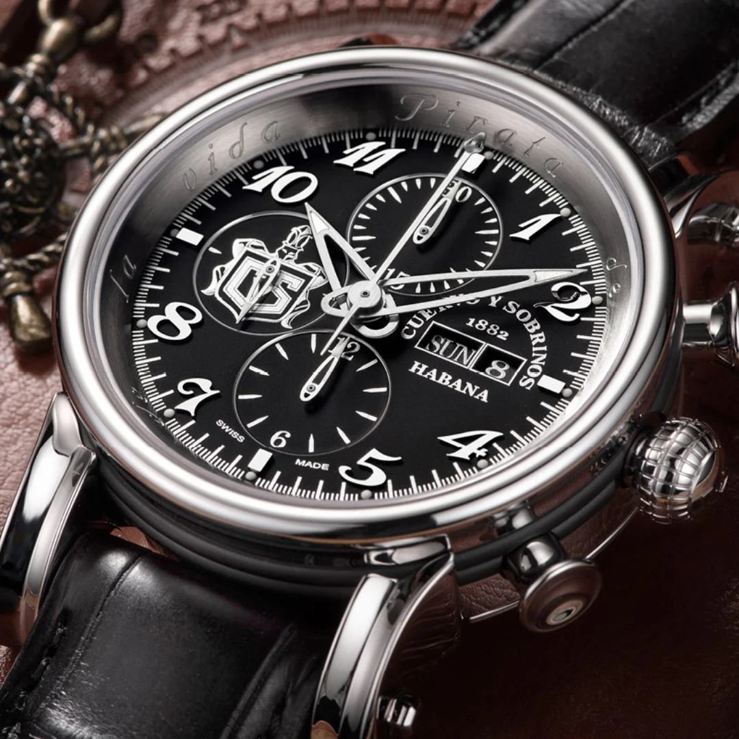 Cuervo y Sobrinos Watch Torpedo Pirata Chrono - Image 2