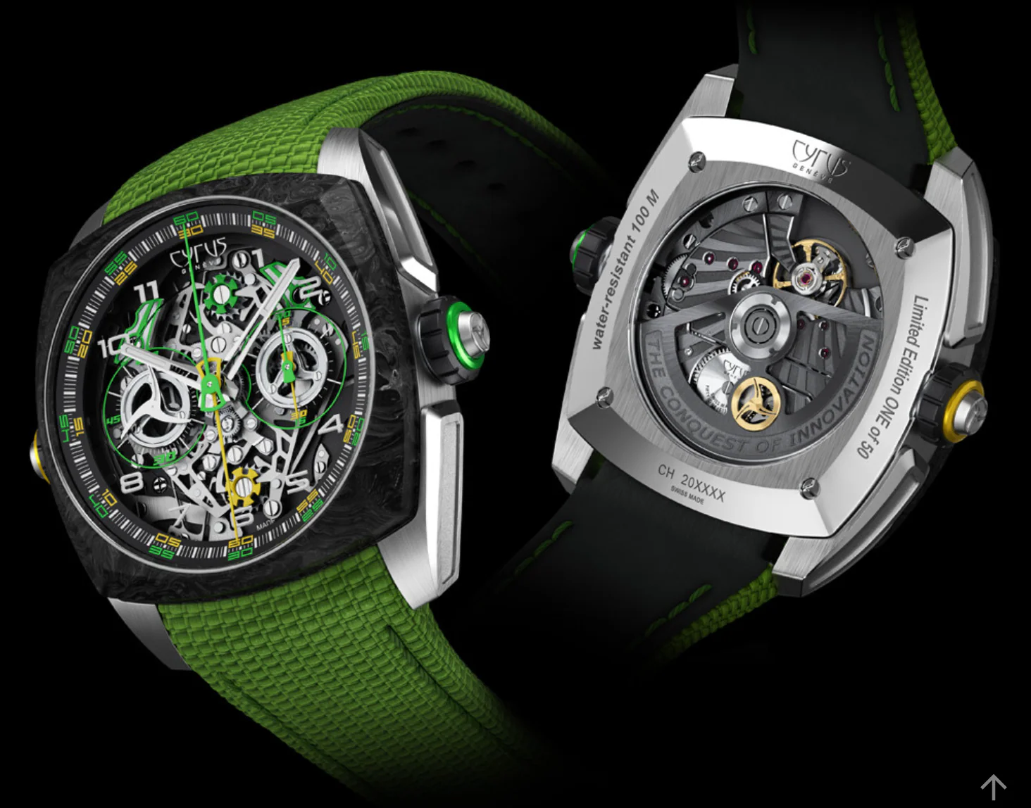 Cyrus Klepcys Dice Lime Carbon Limited Edition Watch - Image 2