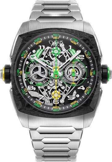 Cyrus Klepcys Dice Lime Carbon Bracelet Limited Edition Watch