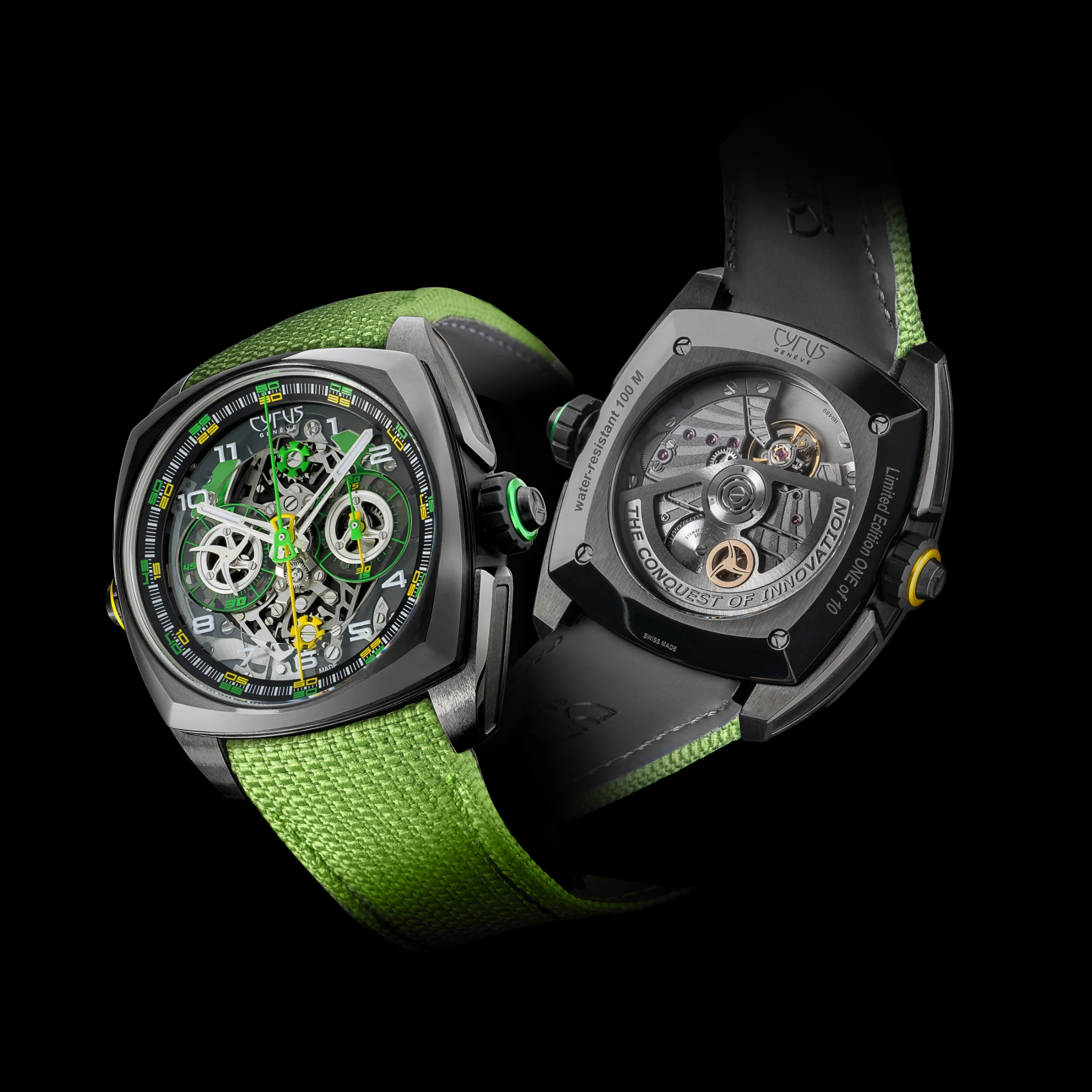 Cyrus Watch Klepcys DICE Lime DLC Titanium Limited Edition - Image 2
