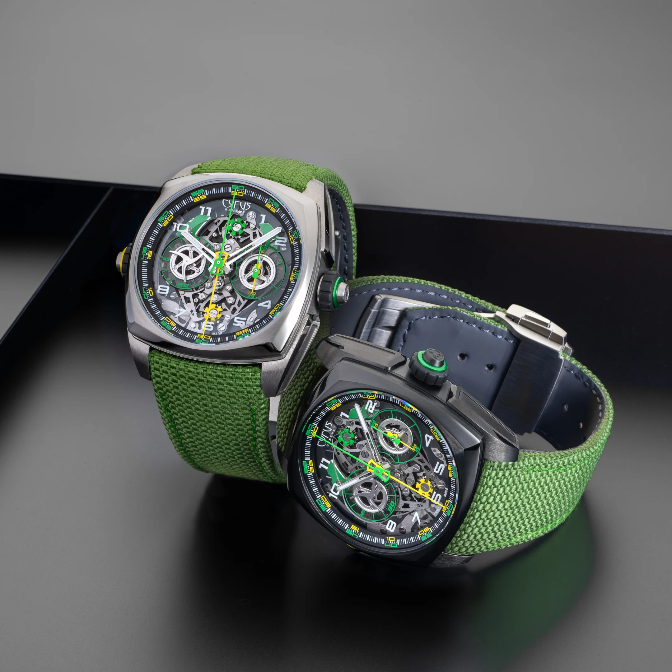 Cyrus Watch Klepcys DICE Lime DLC Titanium Limited Edition - Image 4