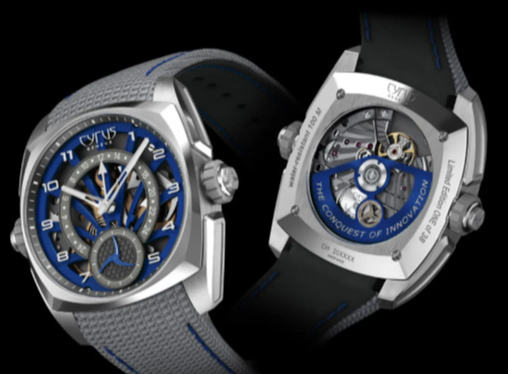 Cyrus Klepcys GMT Ocean Blue Limited Edition Watch - Image 2