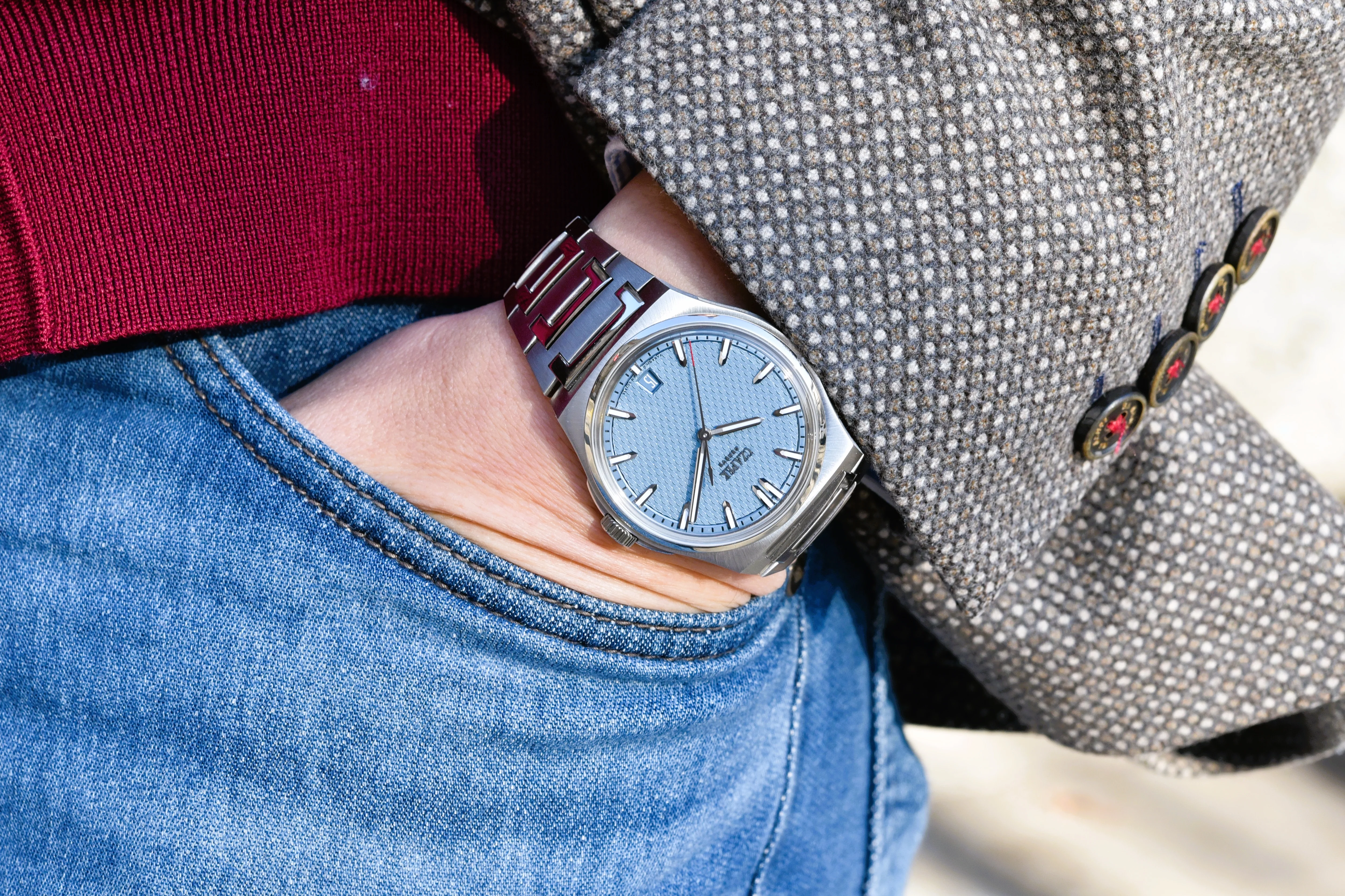 Czapek Antarctique Passage de Drake Glacier Blue S 38.5mm Watch - Image 4