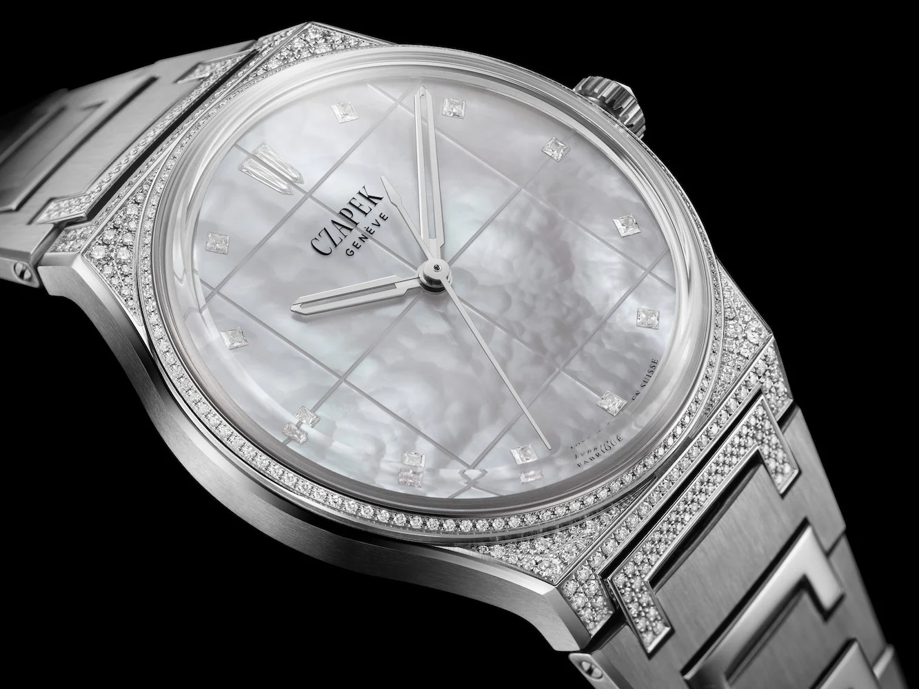 Czapek Antarctique S La Carte des Nuages Misty White Diamonds Limited Edition Watch - Image 2