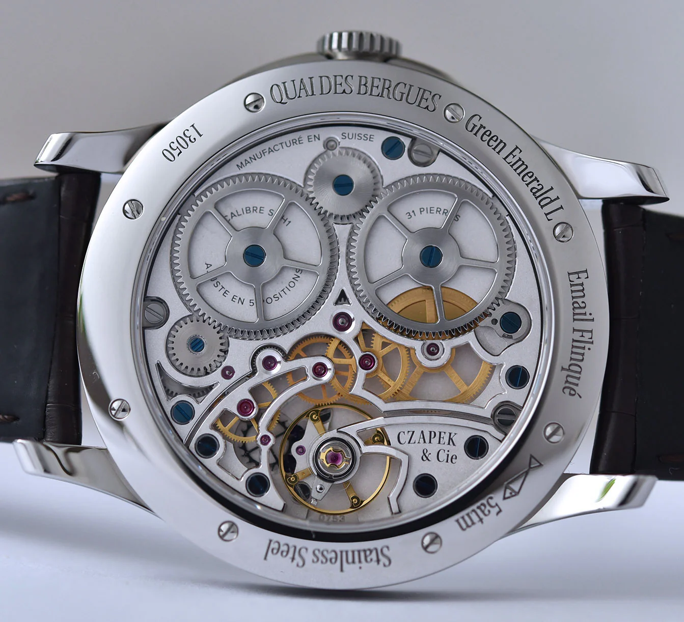 Czapek Quai des Bergues Emerald Green L Watch - Image 2
