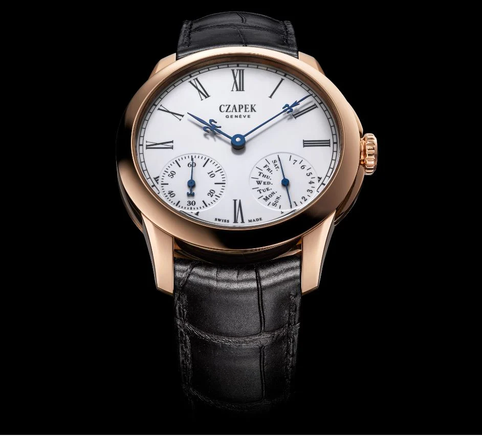 Czapek Watch Quai des Bergues Guilloche Ricochet Gold No.33S Limited Edition - Image 3
