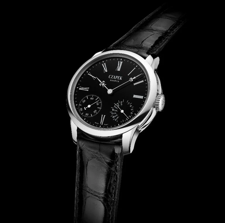 Czapek Quai Des Bergues Steel Black Enamel S Limited Edition Watch - Image 2