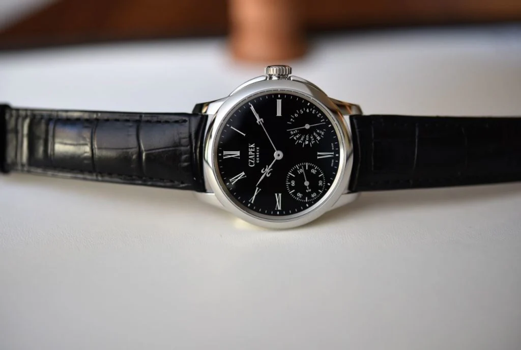 Czapek Quai Des Bergues Steel Black Enamel S Limited Edition Watch - Image 3