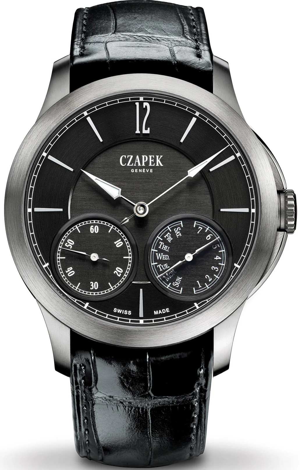 Czapek Watch Quai des Bergues Guilloche Ricochet Titanium No.27 Limited Edition