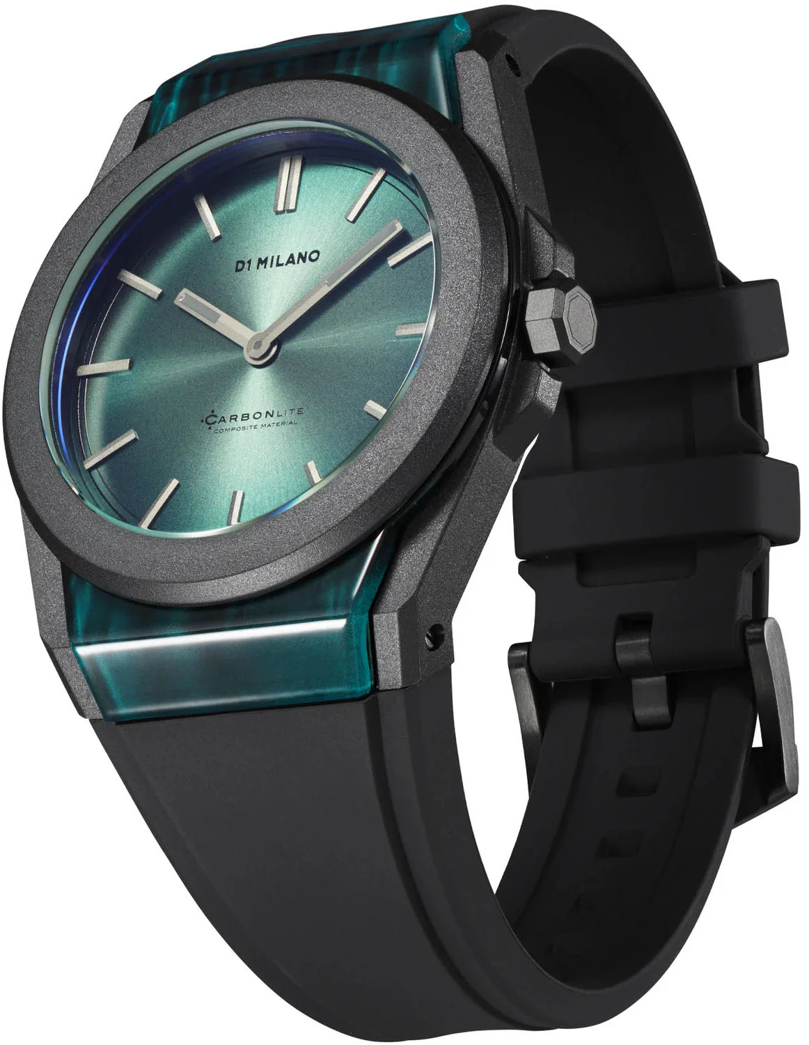 D1 Milano Watch Carbonlite Green Sunray - Image 2