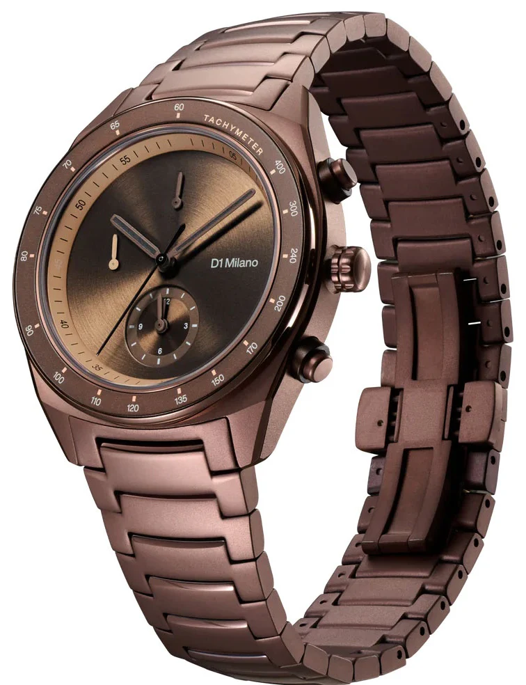 D1 Milano Chronograph Essential Brown Watch - Image 2