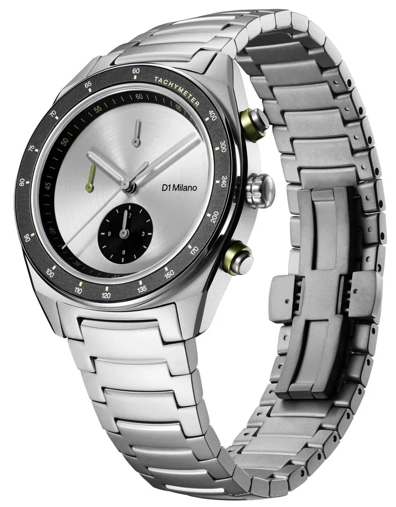D1 Milano Chronograph Essential White Watch - Image 2