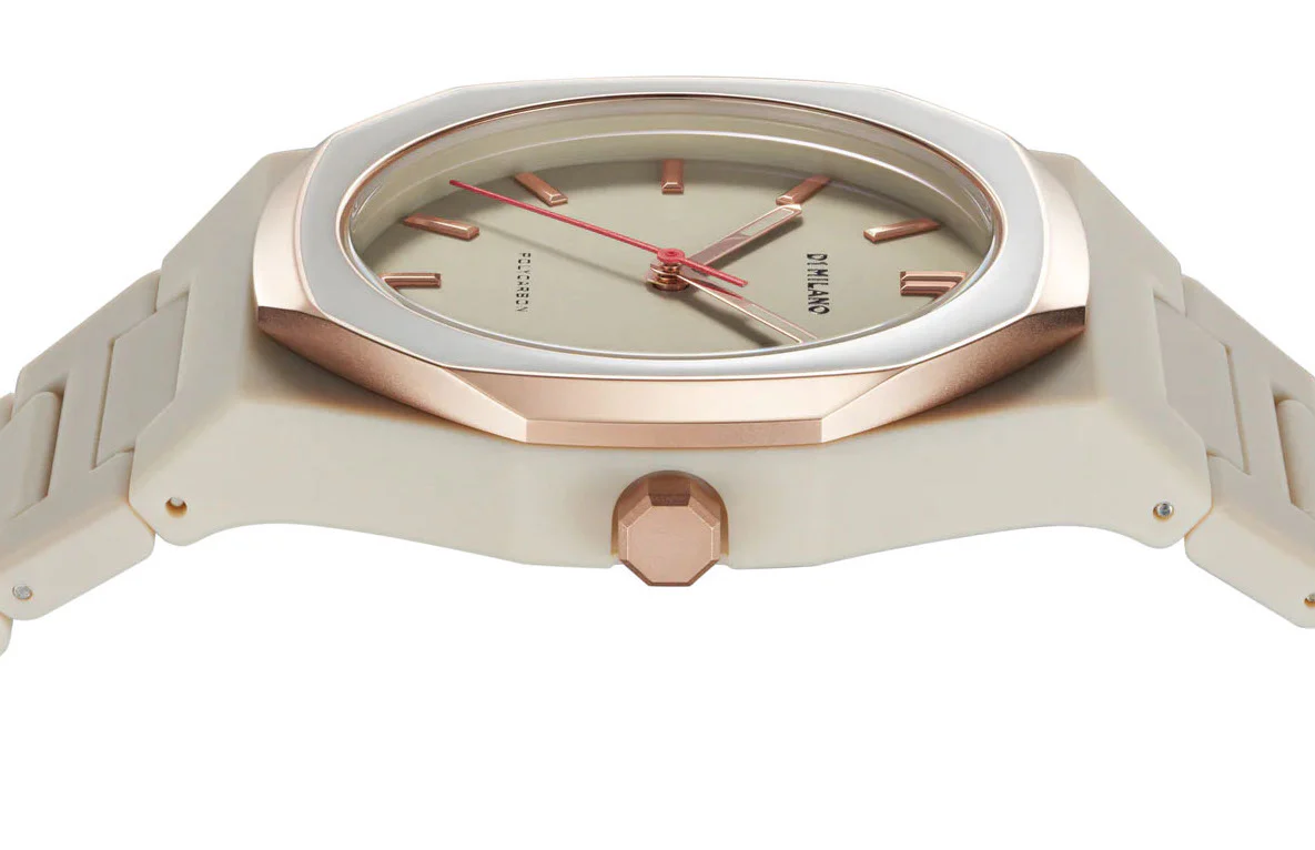 D1 Milano Watch Polycarbon Taupe Mesh - Image 4