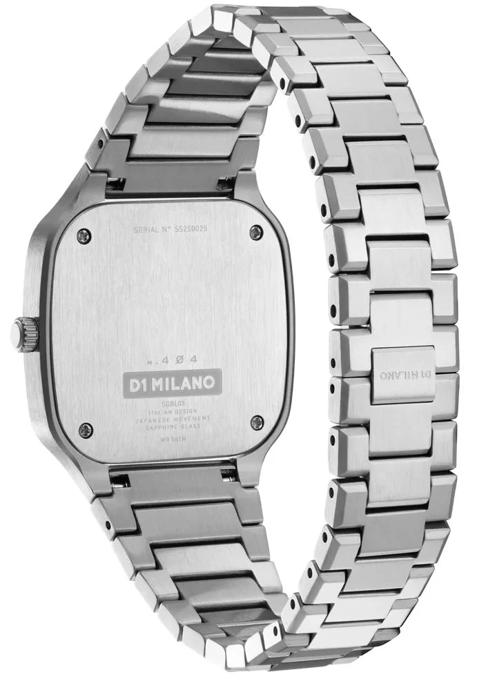D1 Milano Square Disco Grey Watch - Image 3