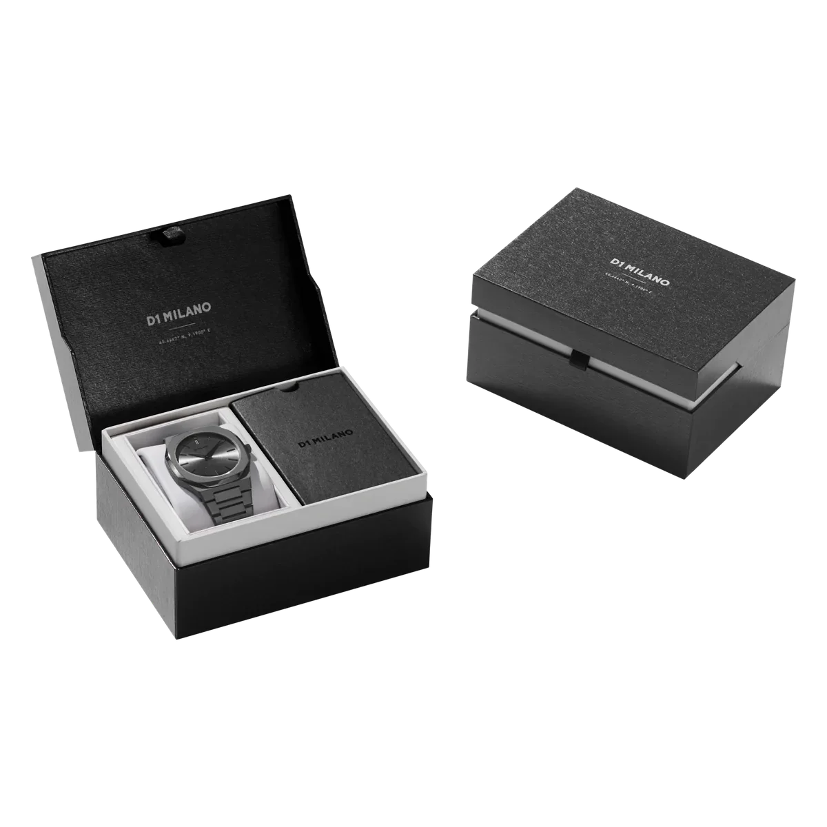 D1 Milano Ultra Thin Monoblock Anthracite Watch - Image 4