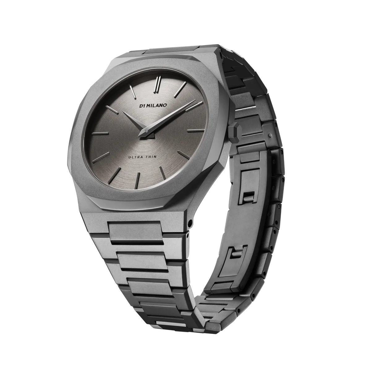 D1 Milano Ultra Thin Monoblock Anthracite Watch - Image 5