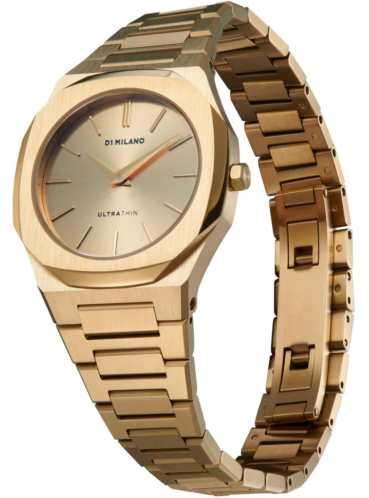 D1 Milano Ultra Thin Zephyr Gold Watch - Image 2