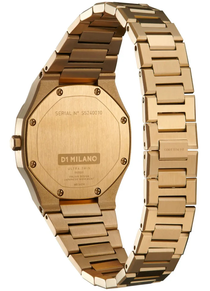 D1 Milano Ultra Thin Zephyr Gold Watch - Image 4