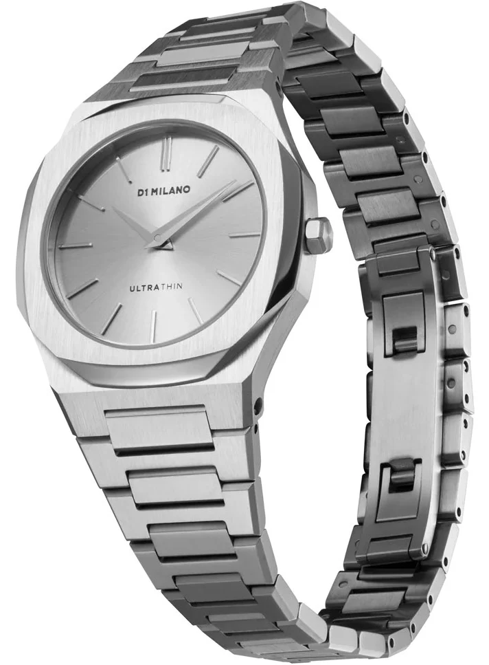 D1 Milano Ultra Thin Zephyr Silver Watch - Image 2