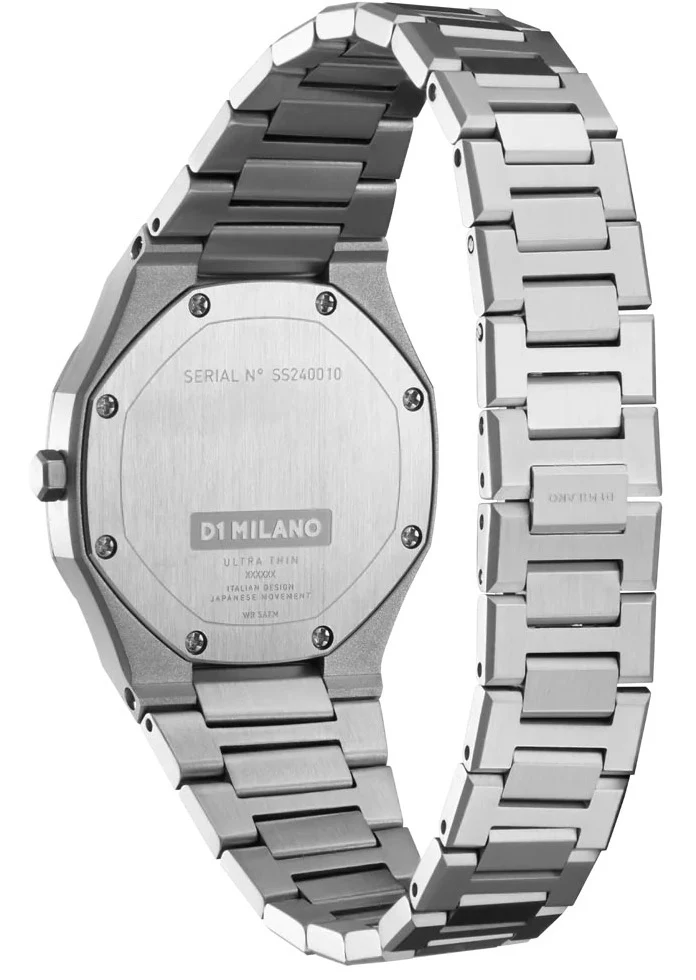 D1 Milano Ultra Thin Zephyr Silver Watch - Image 4