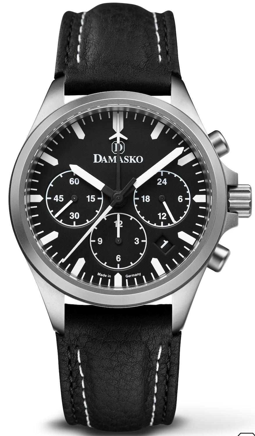 Damasko Watch DC76 Leather With Double Stitch Pin Buckle